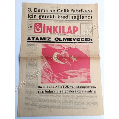 İnkılap - İstanbul Ege gazetesi, 25 Aralık 1960 27 mayıs - Efemera