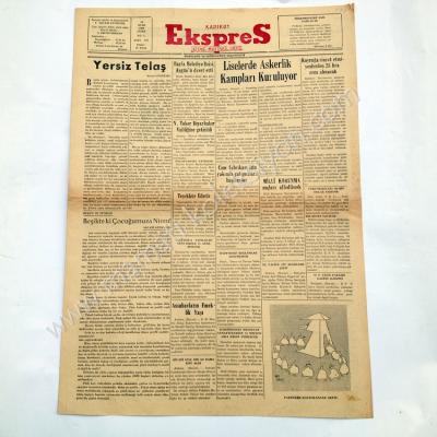 Kadıköy Ekspres gazetesi, 16 Ocak 1959 İstanbul Kadıköy - Efemera