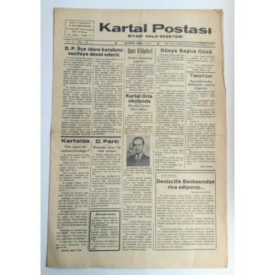 Kartal Postası gazetesi, 13 Nisan 1956 - Efemera