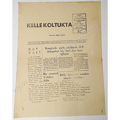 Kelle Koltukta, Haftalık Mizahi Ceride -No:44 - 29 Teşrinisani 1953 SİİRT - Efemera
