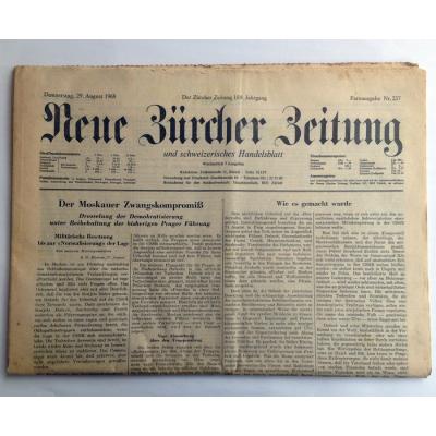 Neue Zürcher Zeitung - 29 Ağustos 1968 - Efemera