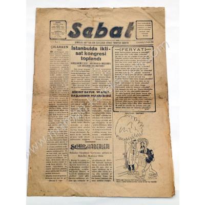 Sebat gazetesi, 1 Aralık 1948, Sayı:1 Afyon - Efemera
