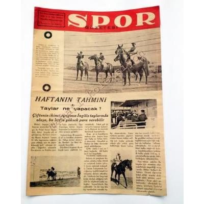 Spor gazetesi, 24 Mayıs 1946 Atçılık - Efemera