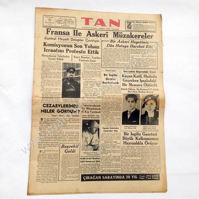 Tan gazetesi, 12 Haziran 1938 Hatay meselesi, - Efemera