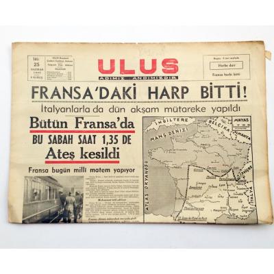 Ulus gazetesi, 25 Haziran 1940, Adana Halkevi, Köy enstitüleri - Efemera