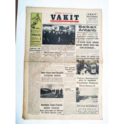 Vakit gazetesi - 22 Şubat 1939 Trabzon Belediyesinin... - Efemera
