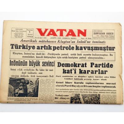 Vatan gazetesi, 8 Mart 1948, Türkocakları - Efemera