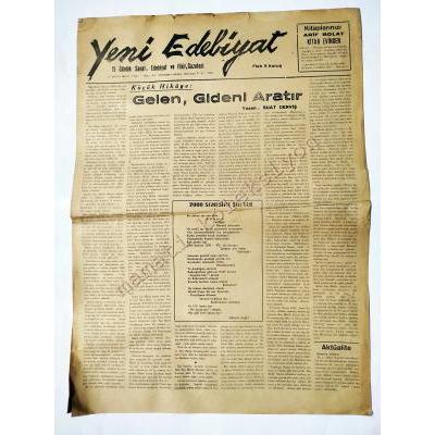 Yeni Edebiyat gazetesi - 15 Birinciteşrin 1941 - Efemera