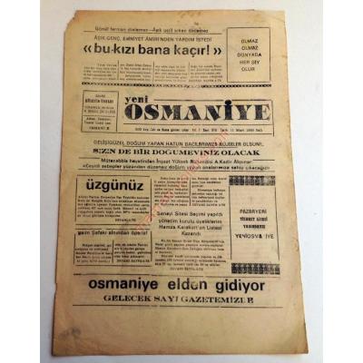 Yeni Osmaniye gazetesi, 11 Mart 1980 - Efemera