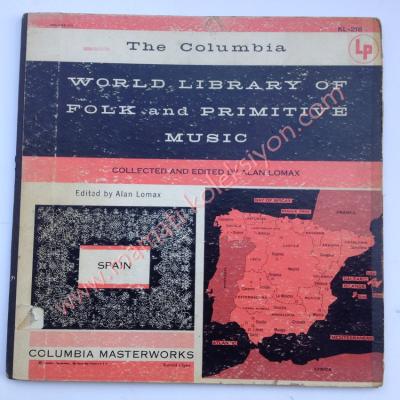 World Library of Folk and Primitive music 33'lük plak Collected and edited by Alan LOMAX - Plak