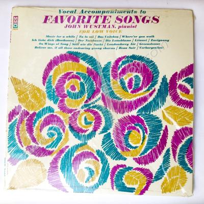 Vocal Accompaniments to Favorite Songs  - John WUSTMAN, pianist - Plak