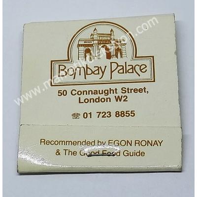 Bombay Palace, kibrit Otel kibritleri