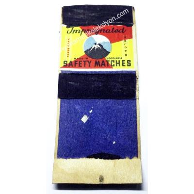Impregnated Safety Matches - Vulcan - kibrit  Made in Yugoslavia
