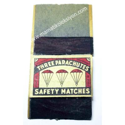 Three Parachutes - Safety Matches - Kibrit / Made in Belgium