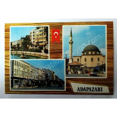 Adapazarı 3 parçalı kartpostal  Ticaret kartpostalları