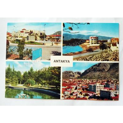 Antakya Şehirden 4 muhtelif görünüş - Kartpostal Antakya Tuna color kartpostalları