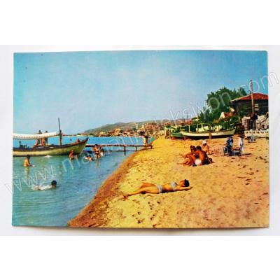 Avşa adasın plajlarından bir görünüş - Kartpostal Avşa Panorama ofset