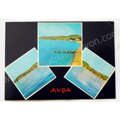 Avşa adasından görünüşler - Parçalı kartpostal Avşa Panorama ofset