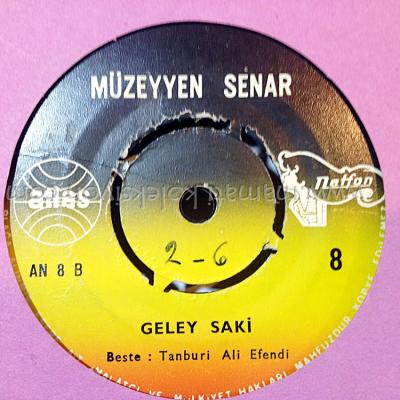 Müzeyyen SENAR / Küşade talihim, Gel ey saki  Türkçe 45'lik Plak - Plak